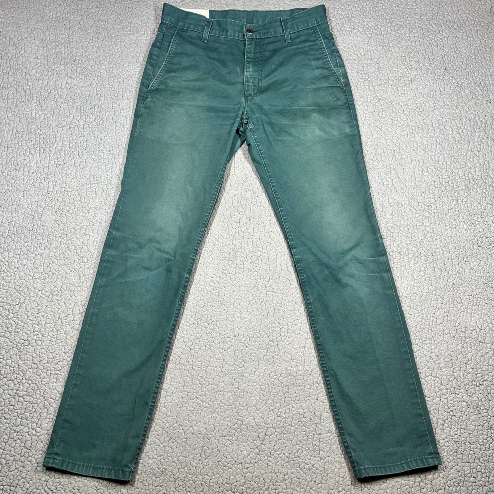 Levi's Chino Pants Men 30x32 Slim Fit Green Casual Workwear